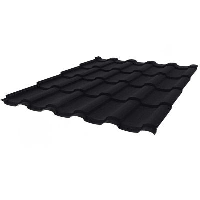 Металлочерепица Stynergy Stella Corundum50 Матовый RAL 9005 0,5 сталь 1 кв.м