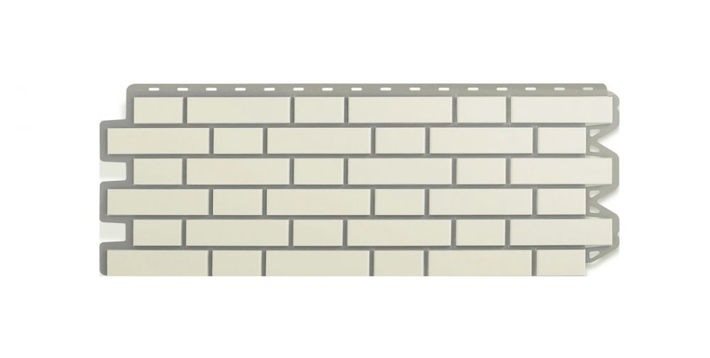 Фасадная панель АЛЬТА-ПРОФИЛЬ Кирпич Клинкерный Белый