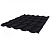 Металлочерепица Stynergy Stella Rooftop Бархат RAL 9005 0,5 сталь 1 кв.м