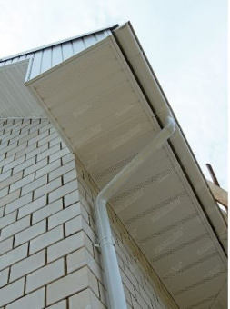 Кронштейн трубы (на кирпич) Grand Line, 90 мм, RAL 9003 белый